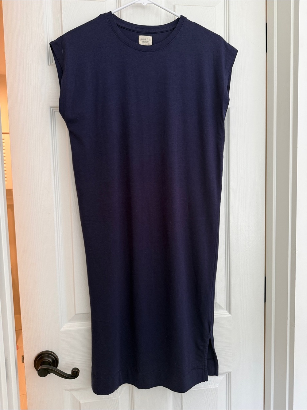 Marea by Liz Joy Sleeveless Navy Midi Dress Sz XS